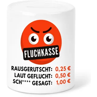 Fluchkasse Spardose Erwachsene lustige Strafkasse Schimpfwort Sparschwein Sparkasse Sparbüchse aus Keramik