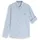 Herren Regular Fit Hemd mit Turn-Up-Funktion blau Meliert Gr S