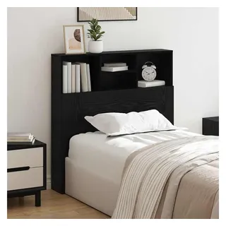 vidaXL Kopfteil Schrank Schwarz Eichen-Optik 100 x 19 x 103,5 cm