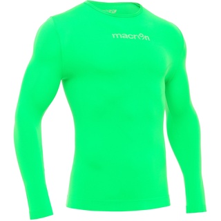 Macron Herren Kompressionsshirt mit Langen Ärmeln T-Shirt, Grün, XL