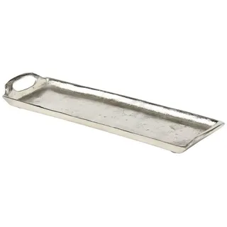 BOLTZE GRUPPE GmbH Dekotablett Dekotablett Bathew L.44 cm Aluminium Silber Stückpreis