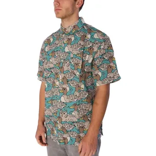 iriedaily Kurzarmhemd Hemd Iriedaily Resorio blau XL