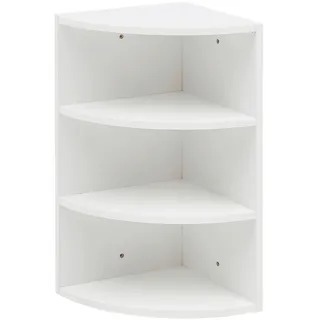 Wohnling Eckregal 30 x 60 x 30 cm Weiß