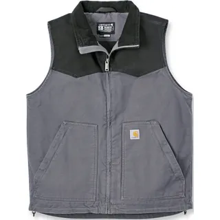 Carhartt Montana Rugged Flex Relaxed Fit Duck Weste, schwarz-grau, Größe 2XL für Männer