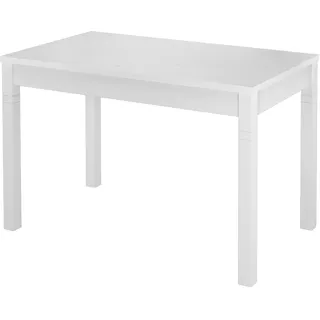 Erst-Holz Tisch 80x120 Esstisch Massivholz Küchentisch weiß 90.70-51 B W