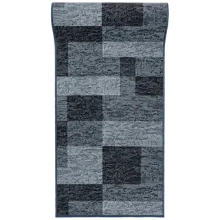 Mazovia Läufer Läufer Teppichläufer Brücke - Vorzimmer Küche - Grau, 120 x 500 cm, Kurzflor, Rutschfest, Meterware, Verschiedene Größen grau 120 x 500 cm