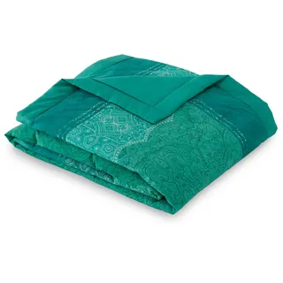 Bassetti Plaid Dolceacqua Farbe GRÜN V1 Größe 135x190