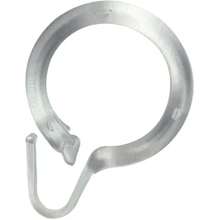 Duschvorhangring, Duschmantelring, 12 Stück, transparent