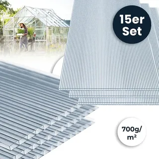 Home Deluxe Hohlkammerstegplatten Polycarbonat Doppelstegplatten VARUS
