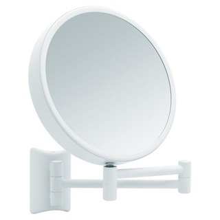 Libaro Kosmetikspiegel Imola, 360° Schminkspiegel weiß, Rasierspiegel 2-seitig, Vergrößerung 3x / 7x weiß