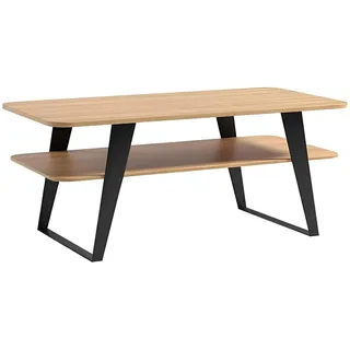 JVmoebel Couchtisch Eleganter Designertisch mit klaren Linien in Holzoptik (1-St., Couchtisch (TRK), Made in Europa braun