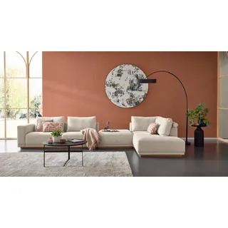 Musterring Wohnlandschaft Polyester 3-Sitzer Silber