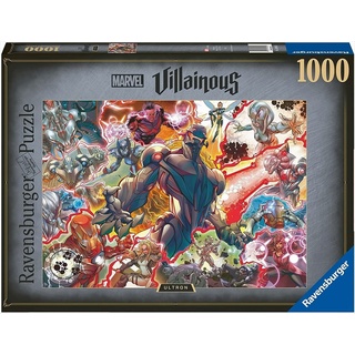 Puzzle Puzzle: Marvel Villainous – Ultron (1000 Teile), Puzzleteile schwarz