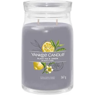 Yankee Candle Black Tea & Lemon große Kerze 567 g gelb
