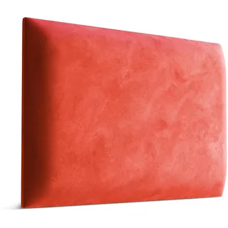 Muralo Wandkissen Gepolstert, Magic Velvet, Wandpolster - 60x40 cm, Rot