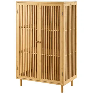 [en.casa] Beistellschrank Grong 110 x 66 x 40 cm Beige
