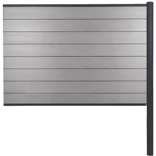 MCW Windschutz Savoie 185 cm Grau WPC