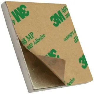 3M Selbstklebende Magnete Neodym (NdFeB) - Haftkraft bis 24kg - starke Klebemagnete mit 3M Kleber für Industrie und Zuhause, Größe/Stückzahl:Quadermagnet 50x50x5mm | 24 kg Haftkraft