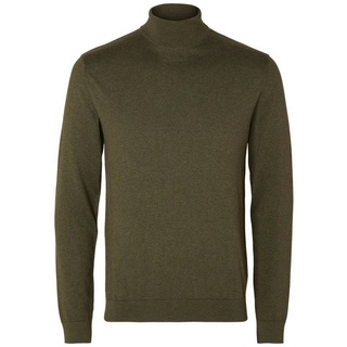 SELECTED HOMME Rollkragenpullover (1-tlg) grün XL