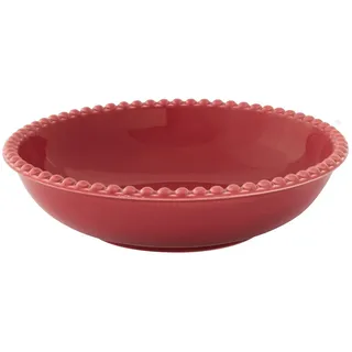 EasyLife Suppenteller Tiffany, Spülmaschinengeeignet, Rot, Punkte, ⌀ 20cm, Rot, Punkte, H: 1cm rot