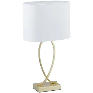 Relaxdays Tischlampe Gold 2 St.