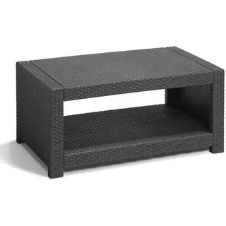 Allibert by Keter Allibert Monaco Lounge Tisch anthrazit - Rattanoptik, wetterfest, Garten, Outdoor