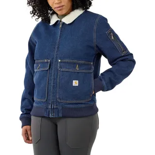 CARHARTT Relaxed Fit Denim Sherpa-Lined Jacke blau XL