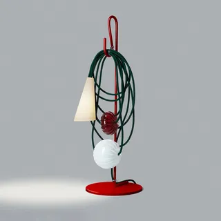 Tischleuchte Foscarini, Filo, Multicolor, für Wohnzimmer, Metall, Design - 58.5