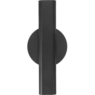 Schwarze Metall-Wandvase, Wandmontage, Blumenröhre, Blumenvase, selbstklebend, Blumenbouquet-Halter, Präsentationsregal, nordische Heimdekoration, Bauernhaus, Flur, Wanddekoration, hängende Dekoration