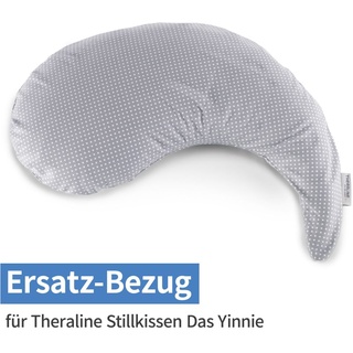 Theraline Ersatzbezug für Stillkissen Das Yinnie 135 cm - Punkte - Grau