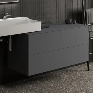 Ideal Standard Waschtischunterschrank Conca 2 Auszüge 120,2 x 55 x 50,5 cm Anthrazit matt