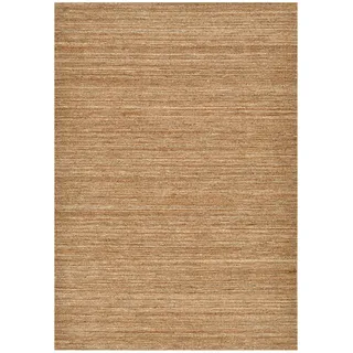 THEKO Pure UNI Handwebteppich 250 x 350 cm Braun