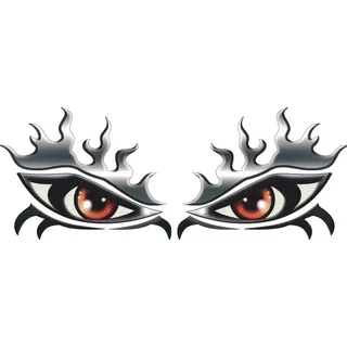 Hermann Schütz Aufkleber Fenster- und Car-Tattoo Augen metallic 2er-Set