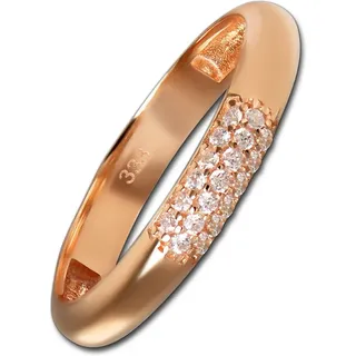 Balia Goldring Balia Damen Ring aus 333 Rosegold, Fingerring Größe 60 (19,1), 333 Rosegold - 8 Karat (3 reihig Zirkonia) goldfarben