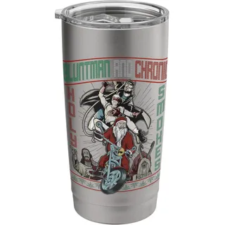 Kevin Smith Jay & Silent Bob Weihnachtsmann Holy Smokes Biker-Weihnachtsmann Doppelwandiger Edelstahl-Thermobecher
