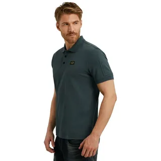PME LEGEND Poloshirt SHORT SLEEVE POLO AMERICAN CLASSIC (1-tlg) mit Stretch blau S (48)