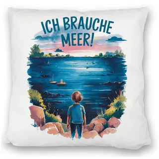 speecheese Dekokissen Ich brauche Meer! Kissen satiniert