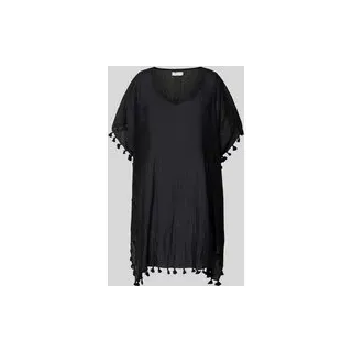 Oversized Kaftan mit Rundhalsausschnitt, Black, 1