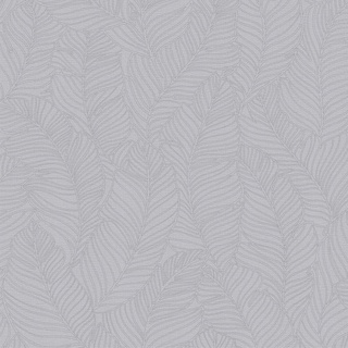 Vliestapete, Grau, Kunststoff, Papier, Blätter, 52x1000 cm, Made in Europe, Tapeten Shop, Vliestapeten