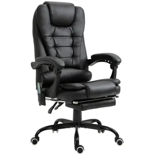 Vinsetto Massagesessel Kunststoff Schwarz