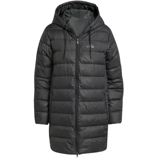 adidas Essentials CLIMAWARM 3-Streifen Light Daunenparka mit Kapuze, Größe M