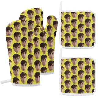 Witzige Ofenhandschuhe mit eigenem Motiv - Personalisierte Topflappen - Gestalten Sie jedes beliebige Bild oder Foto auf einem Backhandschuh Das perfekte lustige Geschenk (1)