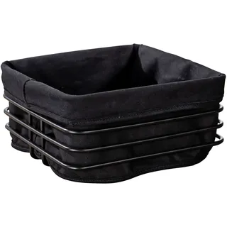Wenko Premium Square Brotkorb Metall Schwarz