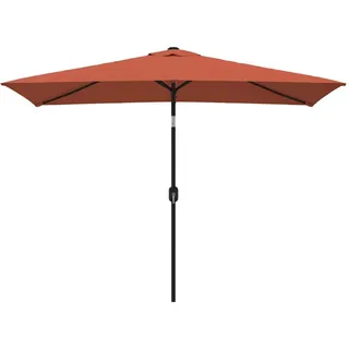 vidaXL Sonnenschirm mit Metall-Mast 300 x 200 cm Terrakotta
