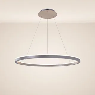 s.luce LED Ring Pendelleuchte 1-flg. Ø 80 cm rund Aluminium