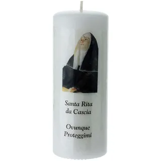 Holyart Altar- und Osterkerzen, Dauerkerzen: Tisch Kerze Heilige Rita 13x5 cm
