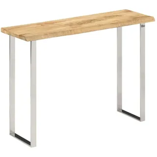 vidaXL Konsolentisch mit Baumkante 105x33x76 cm braun