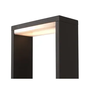 Deko-Light Außenstandleuchte Aluminium Höhe 100 cm inkl. Bewegungsmelder anthrazit