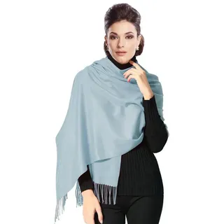 Moschen-Bayern Modeschal Pashmina Stola Damen Kaschmir Schultertuch Abendkleid festlich Schal, super weich und geschmeidig blau