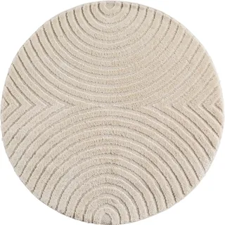 Ayyildiz Art 1122 Kurzflorteppich 120 x 120 cm Creme